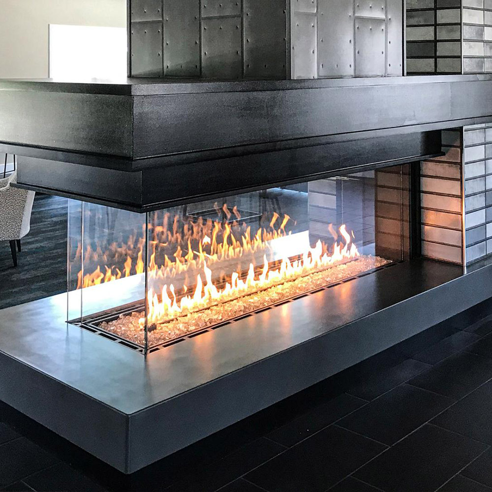 Stellar Enlight Pier Fireplace Stone & Patio