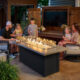 Take outdoor living into fall with our fire pit tables.